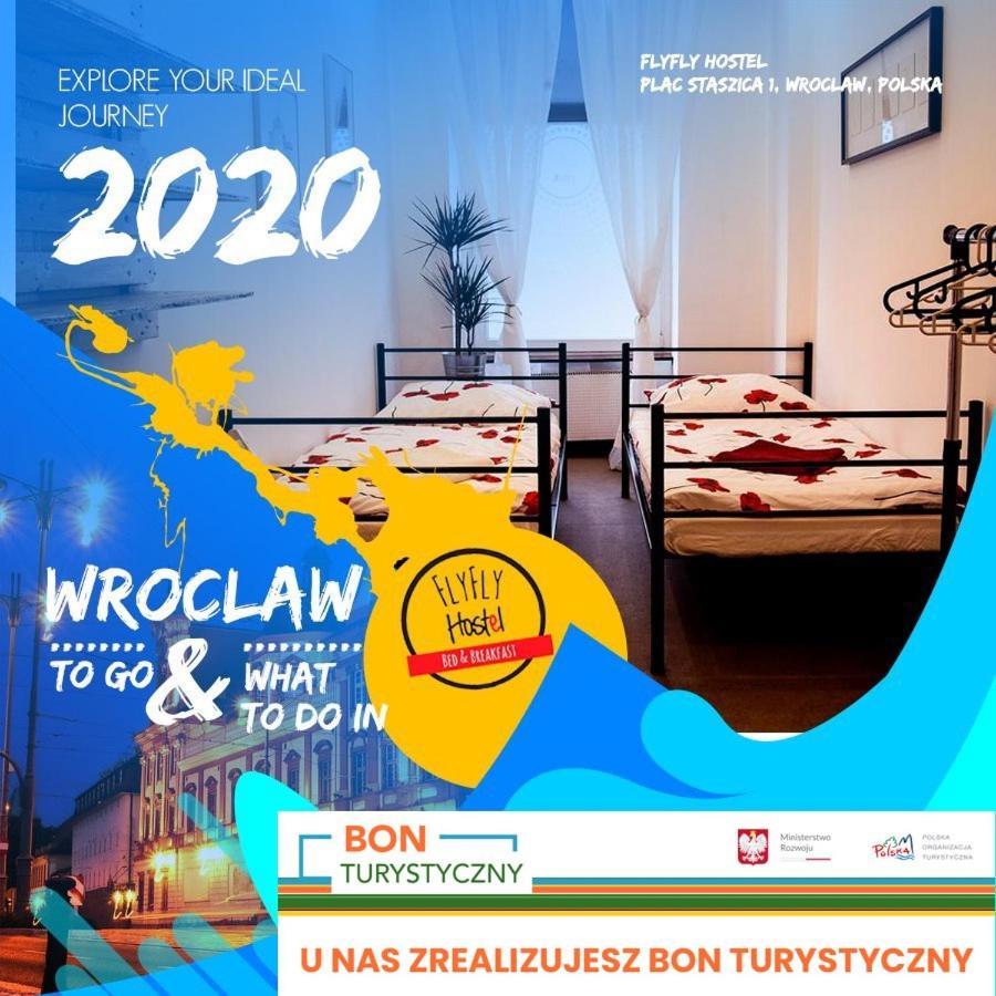 Flyfly Hostel , Darmowy Parking , Rezerwuj Przez Urzadzenia Mobilne -10 Procent Wrocław Extérieur photo
